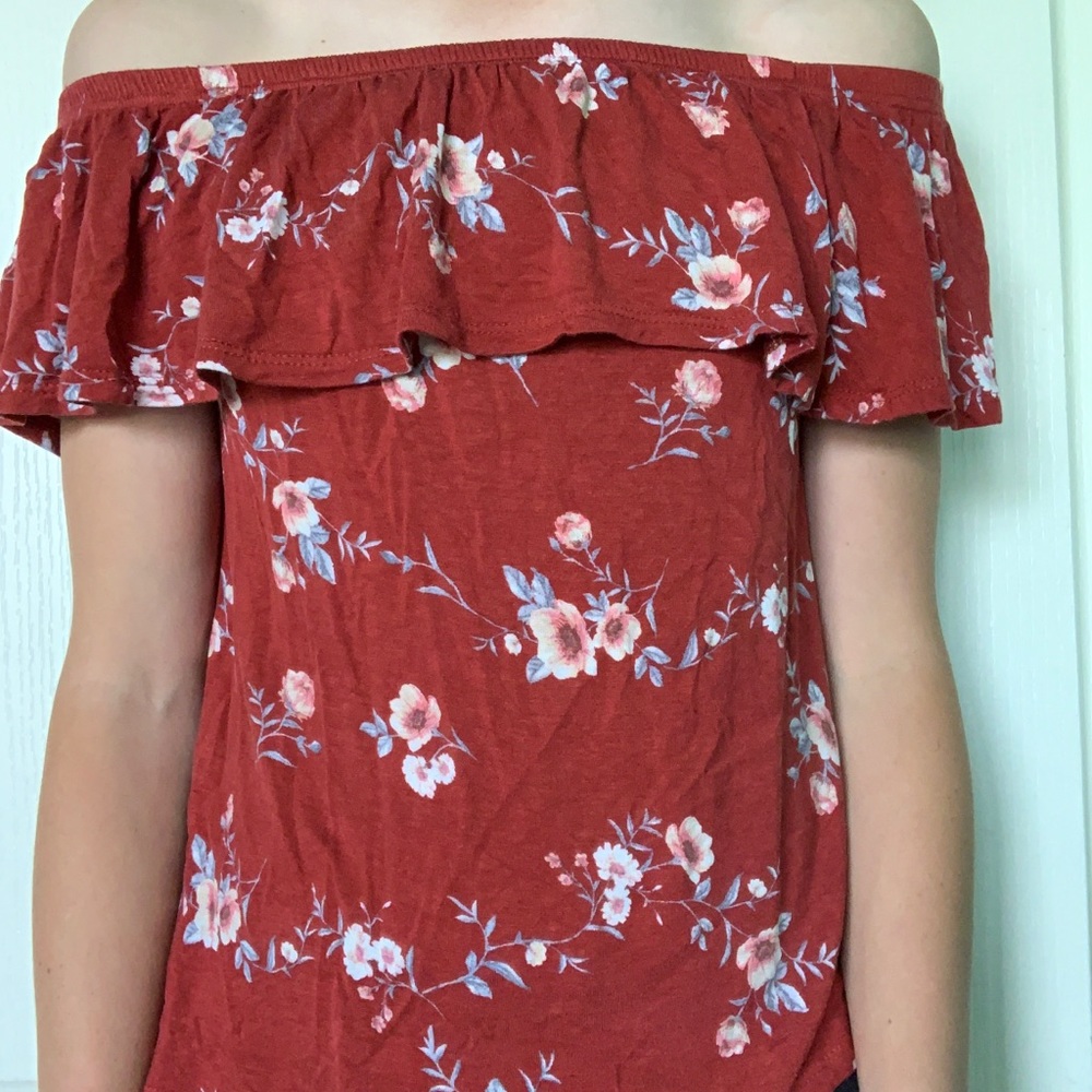 Off the shoulder top from tillys